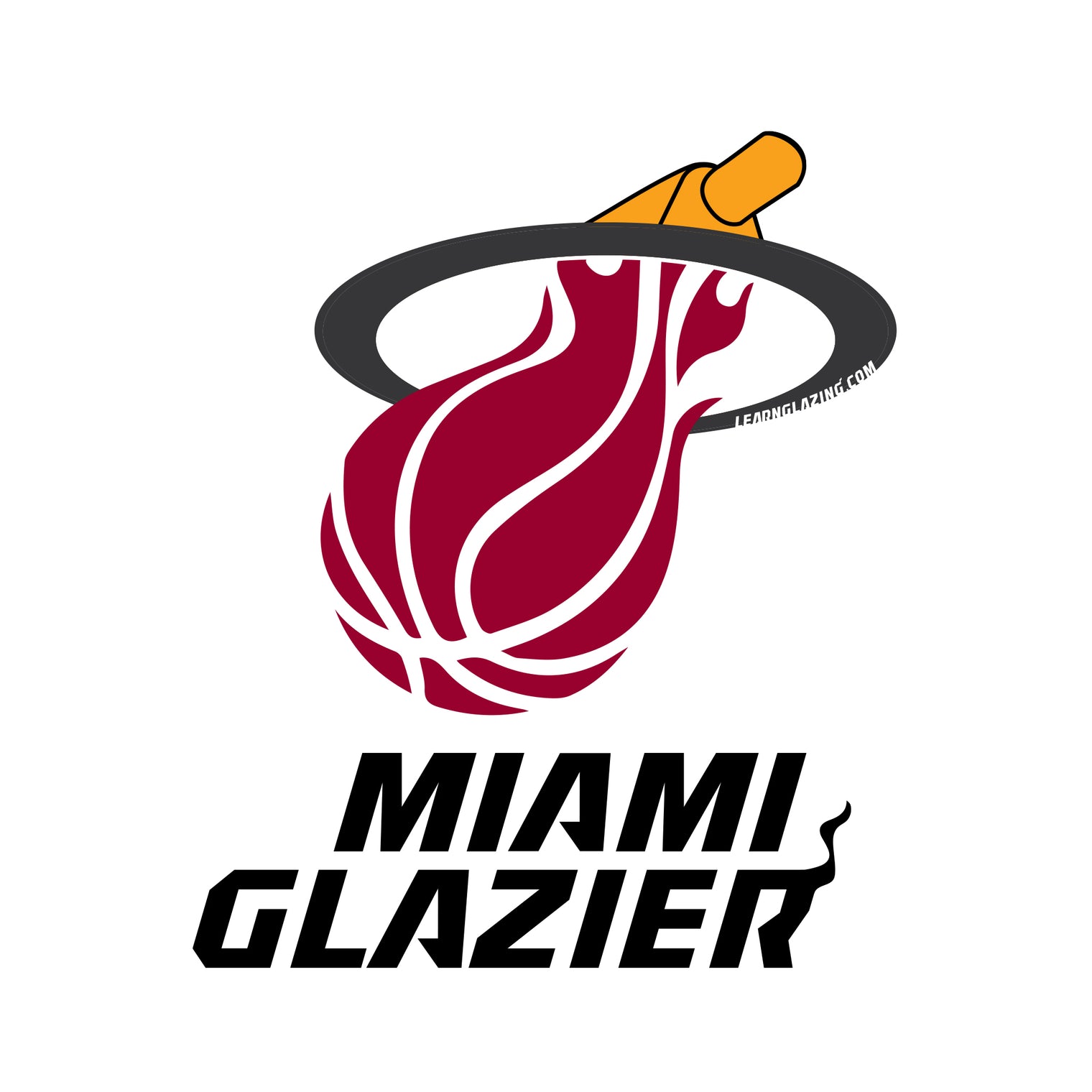 Miami Heat Glazier Parody Vinyl Decal